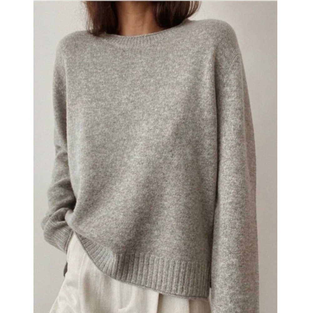 Jenni Kayne Everyday Crew Sweater Boxy Women 3X Wool Cashmere Blend Oversized